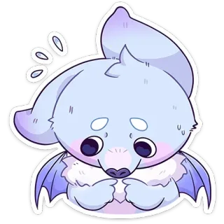 🥺 süß, Cartoon, Tier, kawaii, Sticker whatsapp sticker