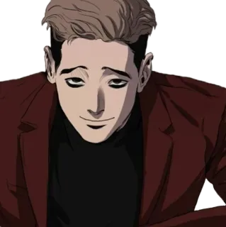 😏 Oh Sangwoo Killing Stalking oh sangwoo, killing stalking, manhwa, psychological horror, character, anime telegram sticker