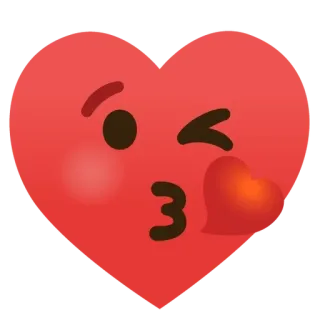 🌟 emoji, heart, kiss, love, affection, red, romantic telegram sticker
