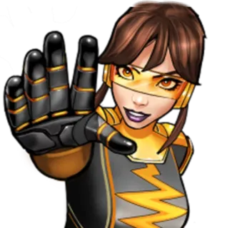 ✋ Quake Quake, Marvel, Daisy Johnson, Superhero, Agent of SHIELD, Comic book character, superpower telegram sticker