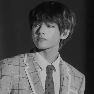 ✖️ V K-pop, Cantor, Masculino, Retrato, Celebridade, Ídolo whatsapp sticker
