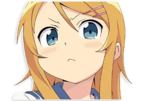 😒 Anime, Chica, Uniforme escolar, Lindo, Dibujos animados telegram sticker