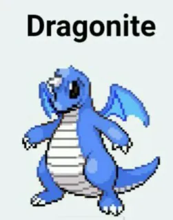 🆘 Dragonite Pokemon Dragonite, Pokémon, Kartun, Anime, Game, Biru telegram sticker