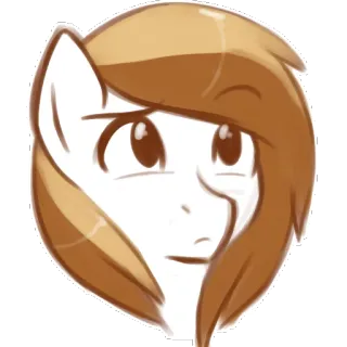 😕 kartun, poni, My Little Pony, binatang, imut telegram sticker