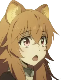 😨 Raphtalia The Rising of the Shield Hero anime, Raphtalia, tanuki, cute, fantasy, girl telegram sticker