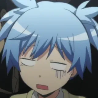 😱 Nagisa Shiota Assassination Classroom anime, tired, sleepy, nagisa, shiota, assassination classroom telegram sticker