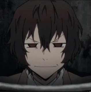 🥂 Dazai Osamu Bungo Stray Dogs Anime, Bungo Stray Dogs, Dazai Osamu, Manga, Charakter, Grinsen whatsapp sticker