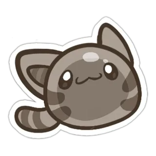 🐈 cat, slime, animal, cute, pet, cartoon telegram sticker