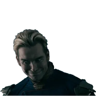 😊 Homelander The Boys Superheld, Bösewicht, Grinsen, böse, Antagonist telegram sticker