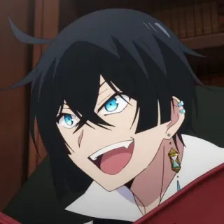 💎 Animé, Manga, Personnage, Sourire, Illustration telegram sticker