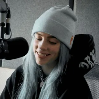 💧 Billie Eilish Billie Eilish, นักร้อง, นักดนตรี, คนดัง, ป๊อป telegram sticker