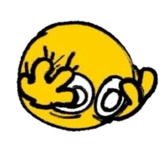 😨 emoji, beleidigend, geste, ausdruck, cartoon, humor telegram sticker