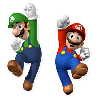 🔴 Mario mario, luigi, super mario, nintendo telegram sticker