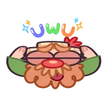 🙌 Muscle cookie run, Muscle Cookie, juego, personaje, fuerte, galleta telegram sticker