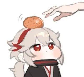 🌟 Kaedehara Kazuha Genshin Impact Anime, Genshin Impact, Personagem, Kazuha, Fofo, Kawaii, Mangá telegram sticker