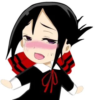 🤤 Kaguya Shinomiya Kaguya-sama: Love Is War anime, kaguya sama, cute, shinomiya, chibi, kawaii telegram sticker