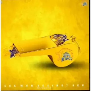 🤌 CSK WON AGAINST NKR CSK, Cricket, Sports, Chennai Super Kings, Coup de sifflet whatsapp sticker