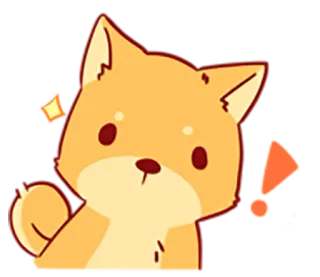 🐶 หมา, ชิบะอินุ, น่ารัก, สัตว์, สติกเกอร์, การ์ตูน telegram sticker