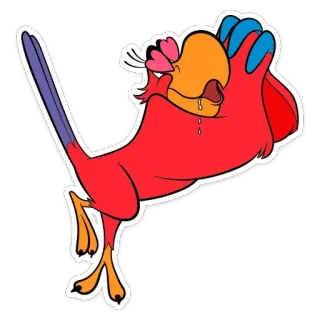 😍 Iago Aladdin parrot, Disney, Iago, cartoon, Aladdin telegram sticker