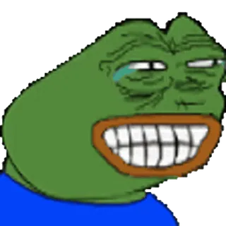 😂 Pepe the Frog pepe, rana, meme, meme di internet, rana dei cartoni animati telegram sticker