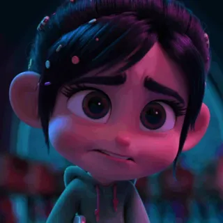 🥨 Vanellope von Schweetz Wreck-It Ralph Vanellope, Detona Ralph, Disney, Personagem animado, Desenho animado whatsapp sticker