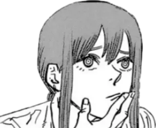🤨 Makima Chainsaw Man anime, manga, chainsaw man, makima, character, eyes telegram sticker