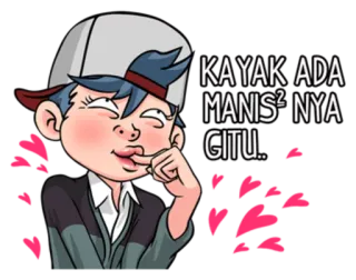 😍 KAYAK ADA MANIS² NYA GITU.. Cartoni animati, Anime, Carino, Civettuolo, Sticker, Dolce, Cuori whatsapp sticker