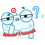 🤔 kreskówka, pytanie, zmieszany, postać telegram sticker