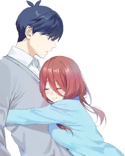 ❤️ Anime, Coppia, Romance, Abbraccio, Affetto telegram sticker