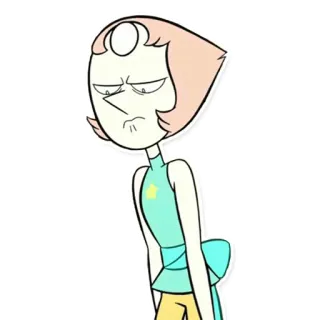 😡 Pearl Steven Universe การ์ตูน, เพิร์ล, สตีเวนยูนิเวิร์ส, ตัวละคร, แอนิเมชัน telegram sticker