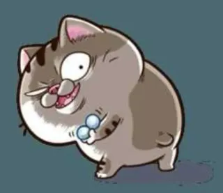 😈 Katze, Cartoon, Tier, süß, lustig, Aufkleber telegram sticker