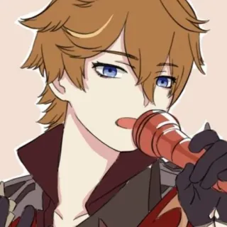 🎶 Tartaglia Genshin Impact Tartaglia, Childe, Genshin Impact, Anime, Personaje de videojuego, Fanart whatsapp sticker