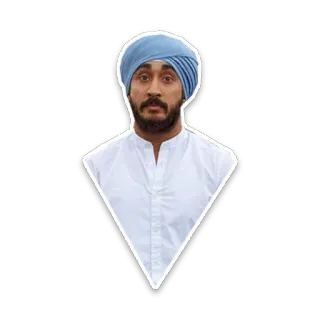 😯 Diljit Dosanjh ator, cantor, indiano, turbante, punjabi telegram sticker
