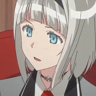 😒 anime, girl, cartoon, character, woman, portrait telegram sticker