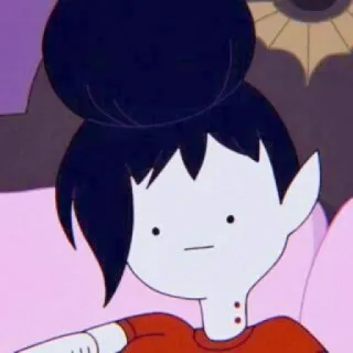😐 Marceline Adventure Time cartoon, vampier, Marceline, Adventure Time, personage, animatie telegram sticker