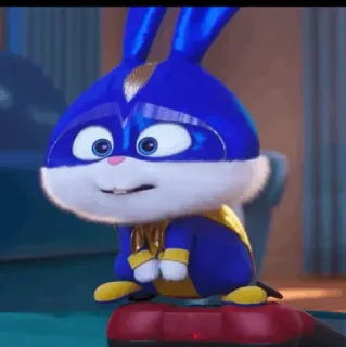 🍬 Snowball The Secret Life of Pets bunny, rabbit, cartoon, superhero, animal telegram sticker