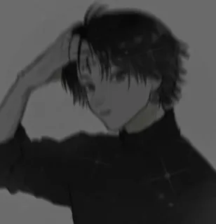 🖤 Anime, Manga, Chłopak, Postać, Sztuka telegram sticker