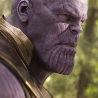 💜 Thanos supervillain, marvel, comic book character, villain telegram sticker