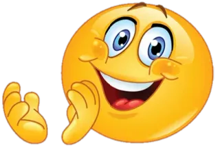 👏 Emoji, Senyum, Senang, Semangat, Lucu, Kartun telegram sticker