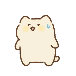 💬 cute, cat, animal, sticker, cartoon, kawaii whatsapp sticker