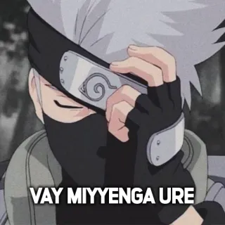 🤐 Kakashi Naruto VAY MIYYENGA URE Anime, Naruto, Kakashi, Manga, Ninja, Personnage telegram sticker