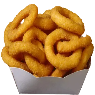 🍟 comida, aros de cebolla, frito, snack, aperitivo telegram sticker