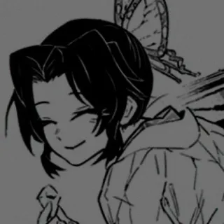 🌟 Shinobu Kocho Demon Slayer 애니메이션, 귀멸의 칼날, 코쵸우 시노부, 만화, 귀여운, 캐릭터 telegram sticker
