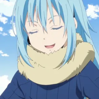 🦕 Rimuru Tempest That Time I Got Reincarnated as a Slime Anime, Rimuru Tempest, Meine Wiedergeburt als Schleim, Isekai, Manga whatsapp sticker