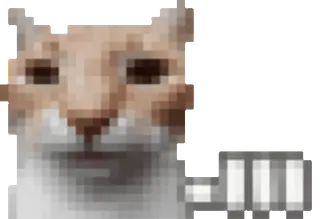 ⏳ cat, punch, pixel art, meme whatsapp sticker