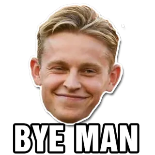 😌 BYE MAN пока, мужчина, человек, прощай telegram sticker