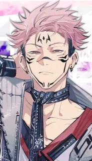 😑 Sukuna Jujutsu Kaisen アニメ, マンガ, 宿儺, 呪術廻戦, キャラクター, 呪霊 telegram sticker