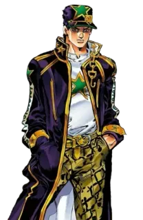 ☘ Jotaro Kujo JoJo's Bizarre Adventure Anime, Manga, Jotaro, Kujo, Jojos bizarre Abenteuer, Charakter whatsapp sticker