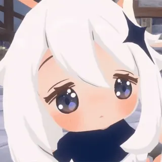 😮 Paimon Genshin Impact Anime, Jeu vidéo, Paimon, Genshin Impact, mignon telegram sticker