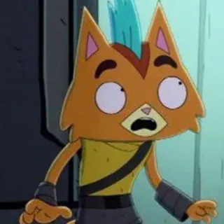 😯 Gary Goodspeed Final Space cartone animato, animazione, gatto, arancione, fantascienza, spazio, Final Space, Gary Goodspeed telegram sticker